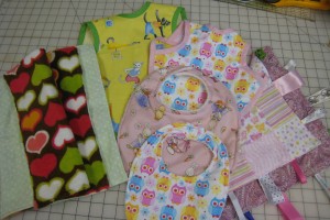 baby bibs and burp rags