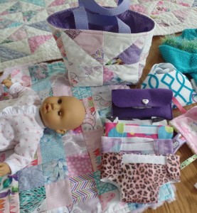 Doll diapers and wipe case
