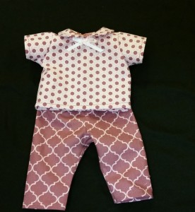 12" doll pants and shirt