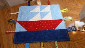 sail boat tag blanket